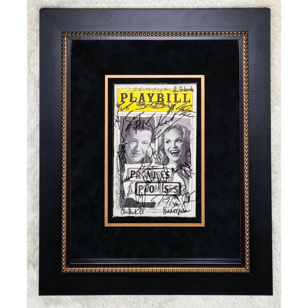 Kristin Chenoweth Signed Broadway Playbill Promises Promises Sean Hayes Auto